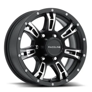Raceline – 840 Arsenal – Black – 16″x6″ 0mm – Summer Wheels – 840-66080